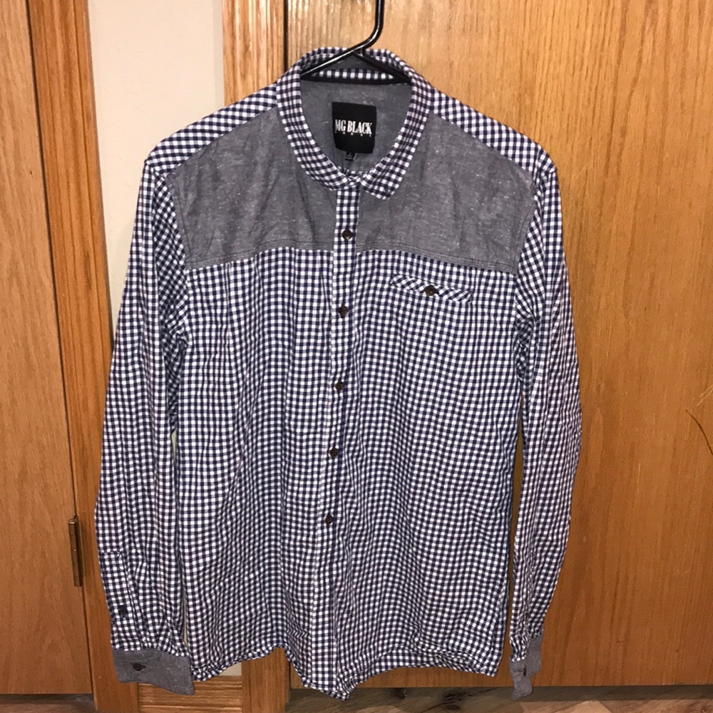 MG Black Label Plaid Button-Up Shirt